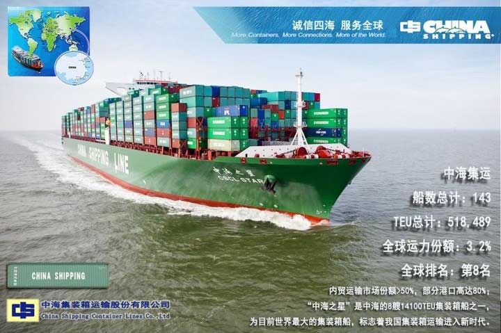 中海集運,China shipping