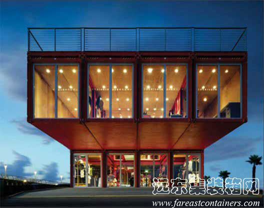 集裝箱式彪馬專賣店,住人集裝箱活動(dòng)房屋,二手集裝箱