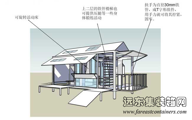 帶天窗的變形小屋,集裝箱活動(dòng)房,二手集裝箱貨柜,住人集裝箱房屋