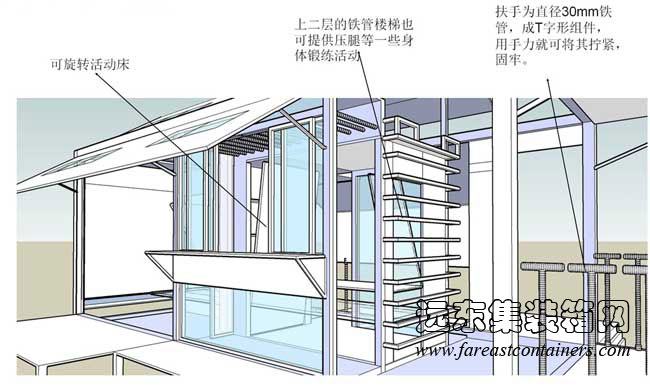 帶天窗的變形小屋,集裝箱活動(dòng)房,二手集裝箱貨柜,住人集裝箱房屋