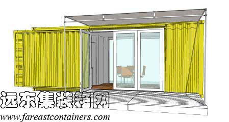 Sunset Idea House 的建筑設(shè)計(jì)圖,集裝箱活動房,住人集裝箱房屋,二手集裝箱