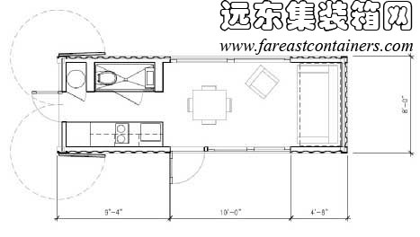 Sunset Idea House 的建筑設(shè)計(jì)圖,集裝箱活動房,住人集裝箱房屋,二手集裝箱