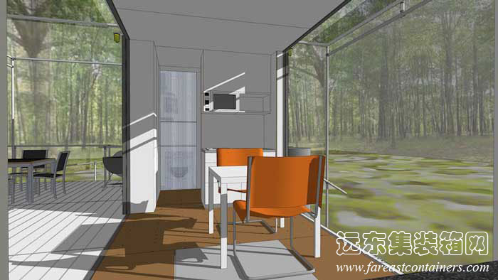 Sunset Idea House 的建筑設(shè)計(jì)圖,集裝箱活動房,住人集裝箱房屋,二手集裝箱
