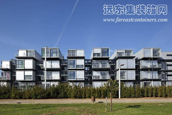 法國的 Cité is the Dock 宿舍,集裝箱房屋,集裝箱建筑,集裝箱住宅,集裝箱活動(dòng)房,住人集裝箱