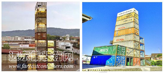 Freitag 旗艦店,集裝箱房屋,集裝箱建筑,集裝箱住宅,集裝箱活動(dòng)房,住人集裝箱