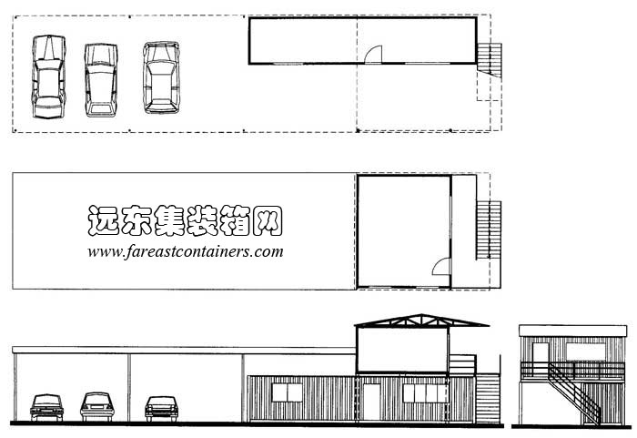 Pak Yak 汽車(chē)零售公司,集裝箱建筑,集裝箱房屋,集裝箱住宅,集裝箱活動(dòng)房,住人集裝箱