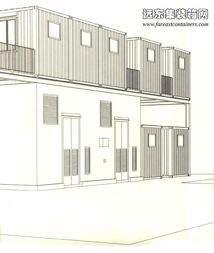 集裝箱建筑設(shè)計圖,集裝箱房屋,集裝箱住宅,集裝箱活動房,住人集裝箱