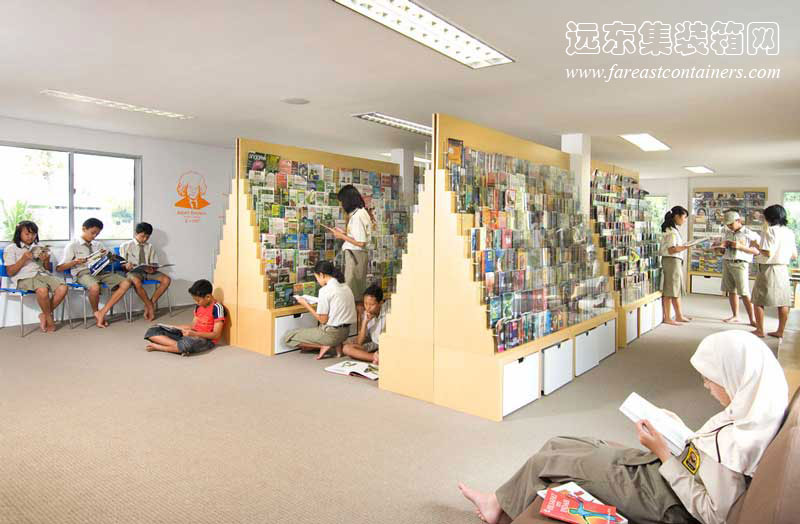 Contertainer項(xiàng)目AMIN集裝箱圖書館,集裝箱建筑,集裝箱房屋,集裝箱住宅,集裝箱活動房
