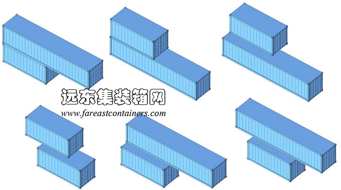 上下箱體平行錯(cuò)開放置演變的組合方式,集裝箱房屋,集裝箱活動房,住人集裝箱,集裝箱住宅,集裝箱建筑