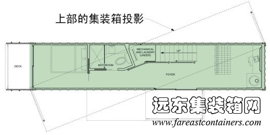 上下箱體成斜角放置平面設(shè)計圖,集裝箱房屋,集裝箱活動房,住人集裝箱,集裝箱住宅,集裝箱建筑
