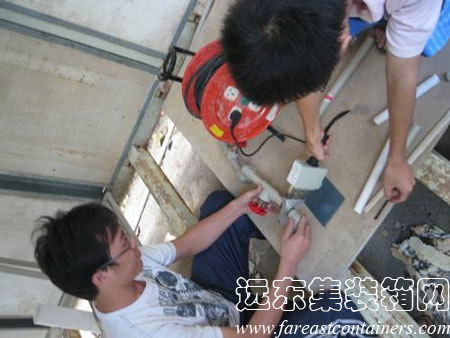 集裝箱式活動住宅預(yù)留孔洞