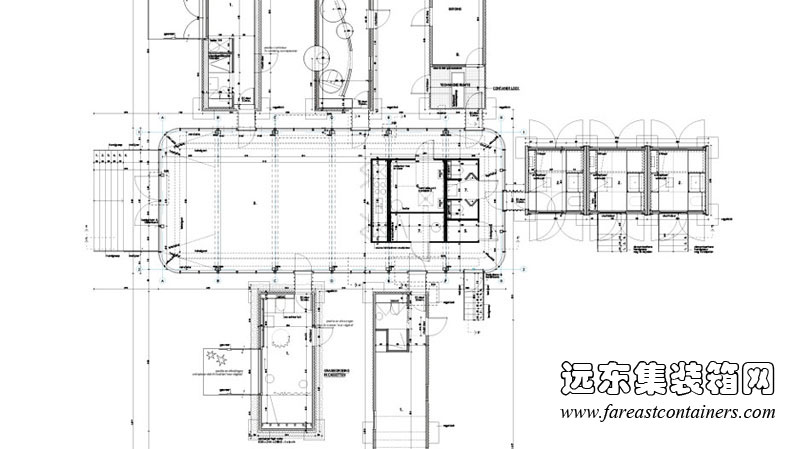 HUB 01 集裝箱學生宿舍Terminal的平面設(shè)計圖,集裝箱房屋,集裝箱建筑,集裝箱住宅
