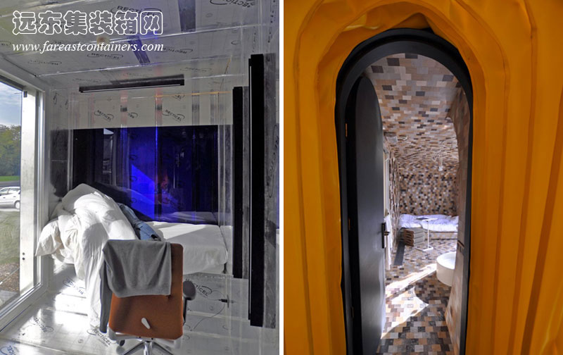 HUB 01 集裝箱學生宿舍的內(nèi)部,集裝箱房屋,集裝箱建筑,集裝箱住宅