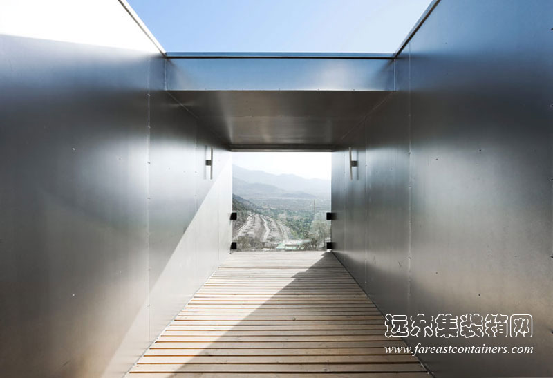 casa oruga 集裝箱住宅外部的陽臺(tái),集裝箱房屋,集裝箱建筑